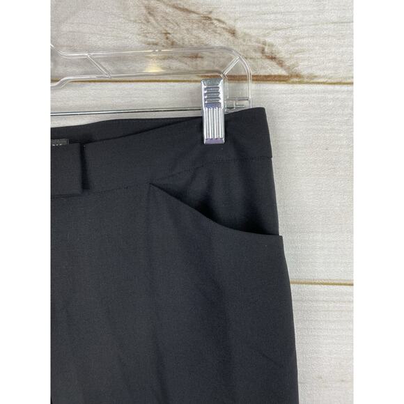 Lafayette 148 New York Wool Pants Sz 4 Black Straight Stretch Lightweight - Picture 2 of 11